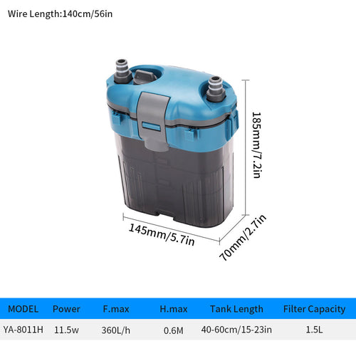 Load image into Gallery viewer, External Filter Fish Tank Filter Bucket Silent Circulating Water
