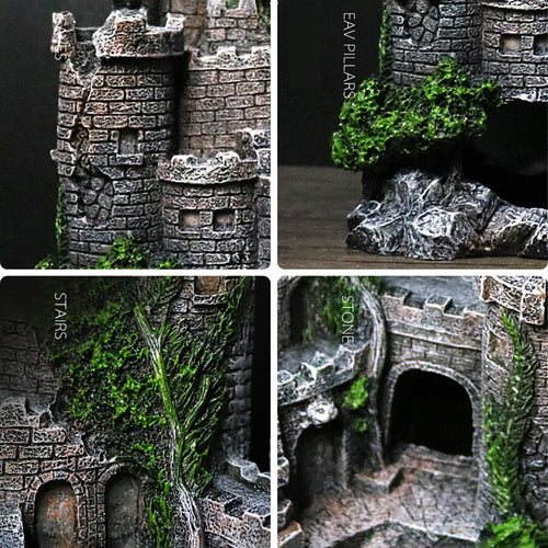 Load image into Gallery viewer, Fish tank resin castle decoration
